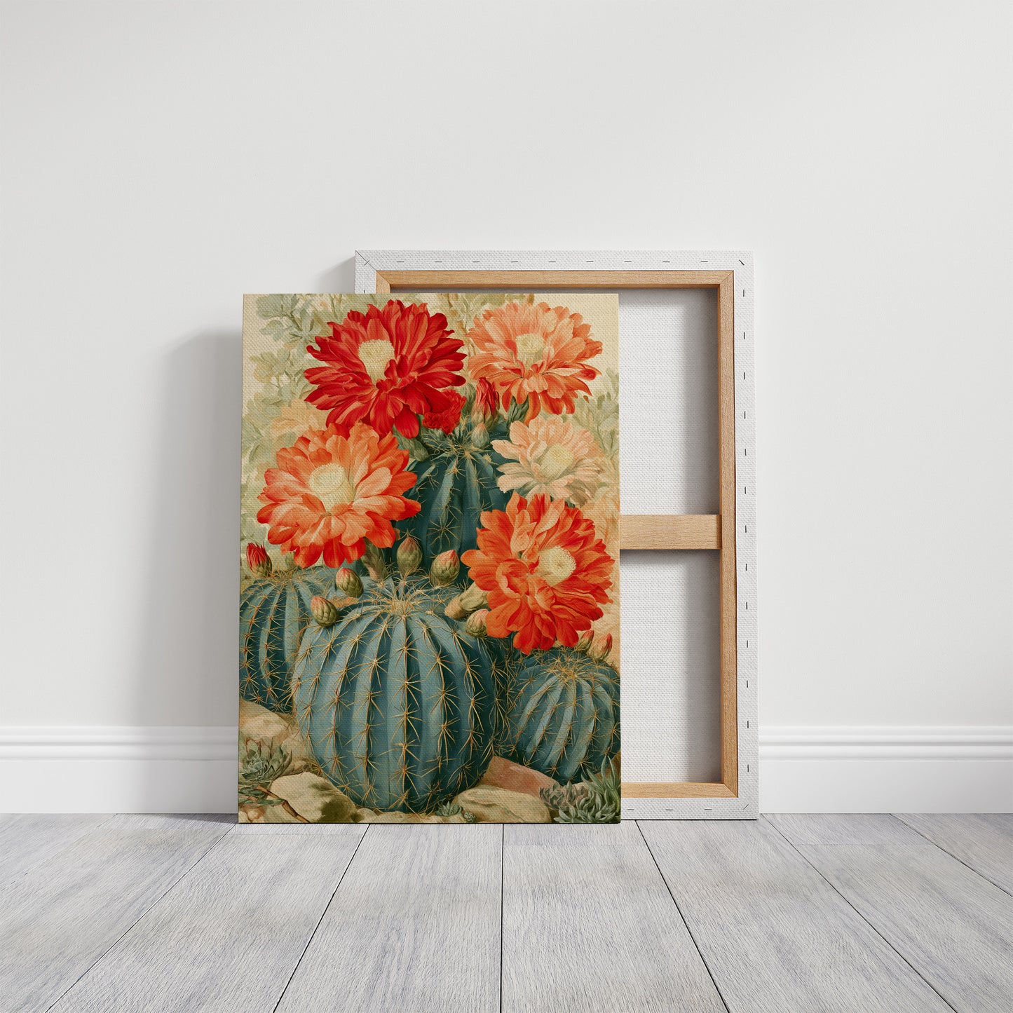 Desert Bloom: Crimson Succulents