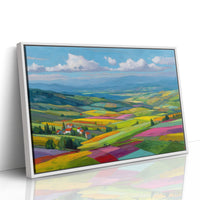 Tuscany Fields Dance In Rainbow Light