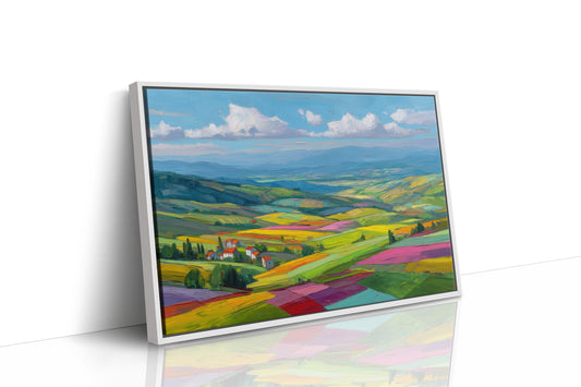 Tuscany Fields Dance In Rainbow Light