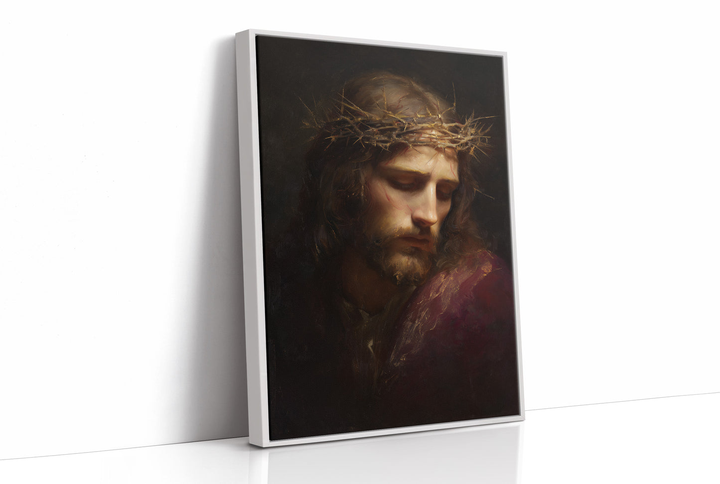 Sacred Art Upon Wooden Rest