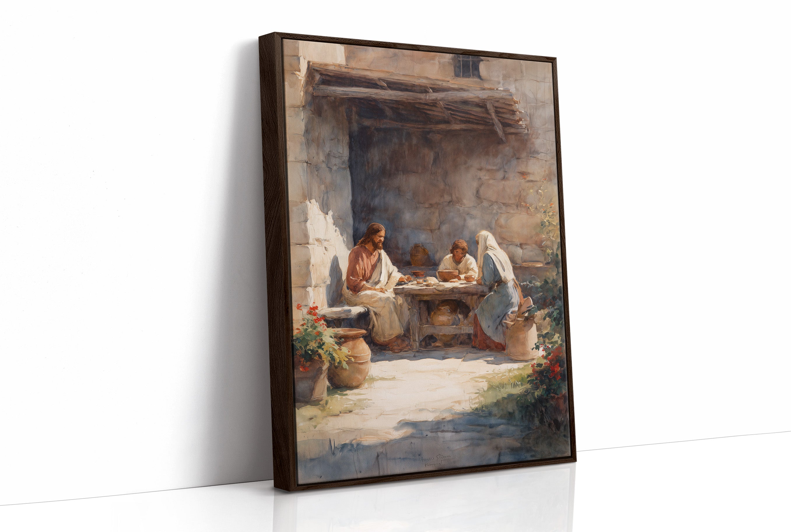 Ancient Courtyard's Sacred Gathering
