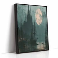 Moon Over the Old Harbor