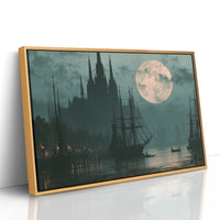Moonrise Over The Old Harbor