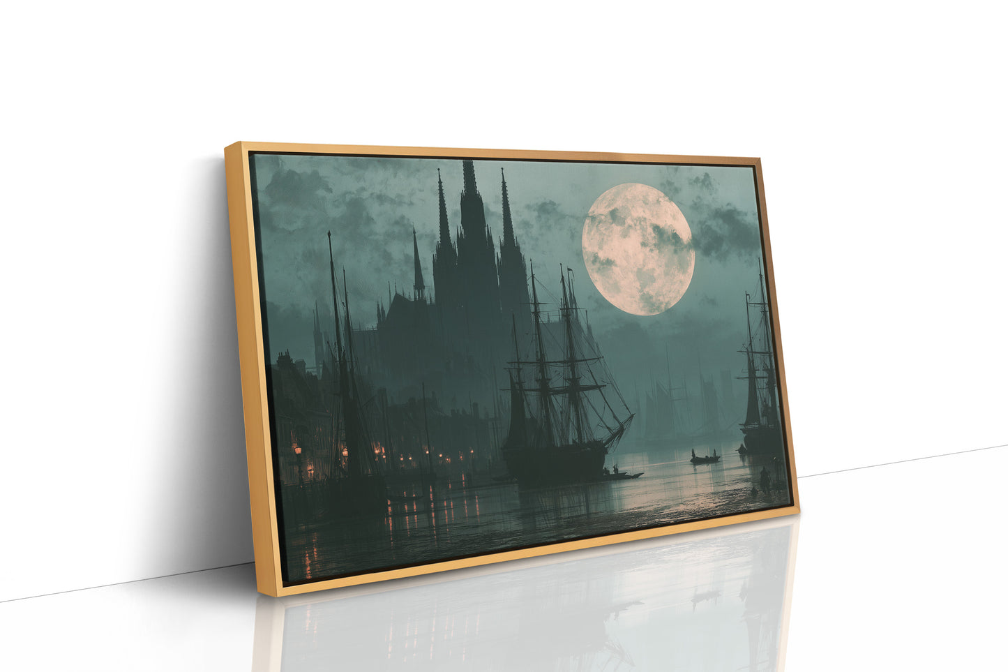 Moonrise Over The Old Harbor