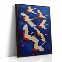 Cranes Paint The Midnight Sky