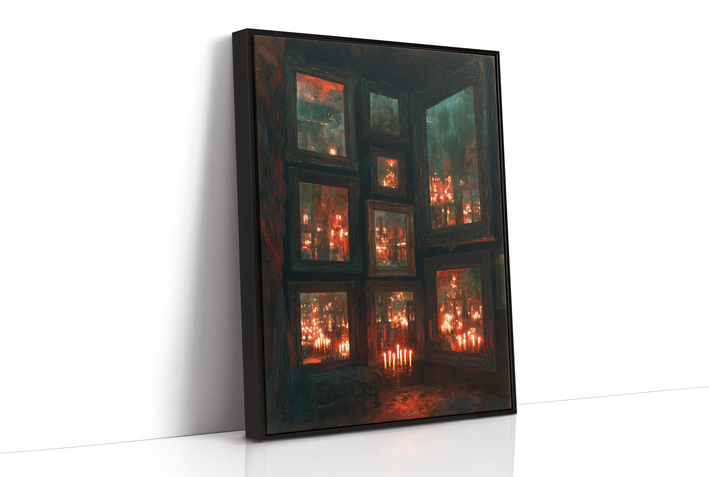Infinite Candlelit Reflections