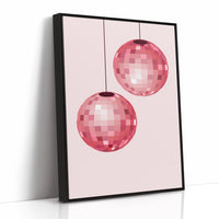 Rose Disco Spheres Catch Morning Light
