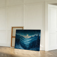 Northern Peaks Hold Winter's Light