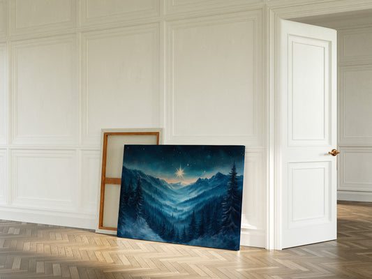 Northern Peaks Hold Winter's Light