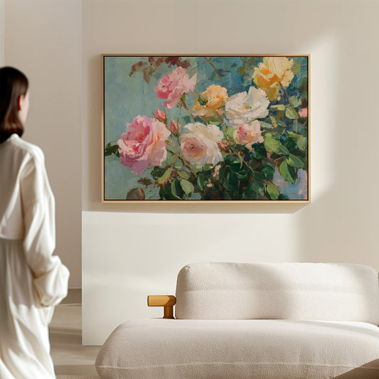 Summer Roses Catch Morning Light