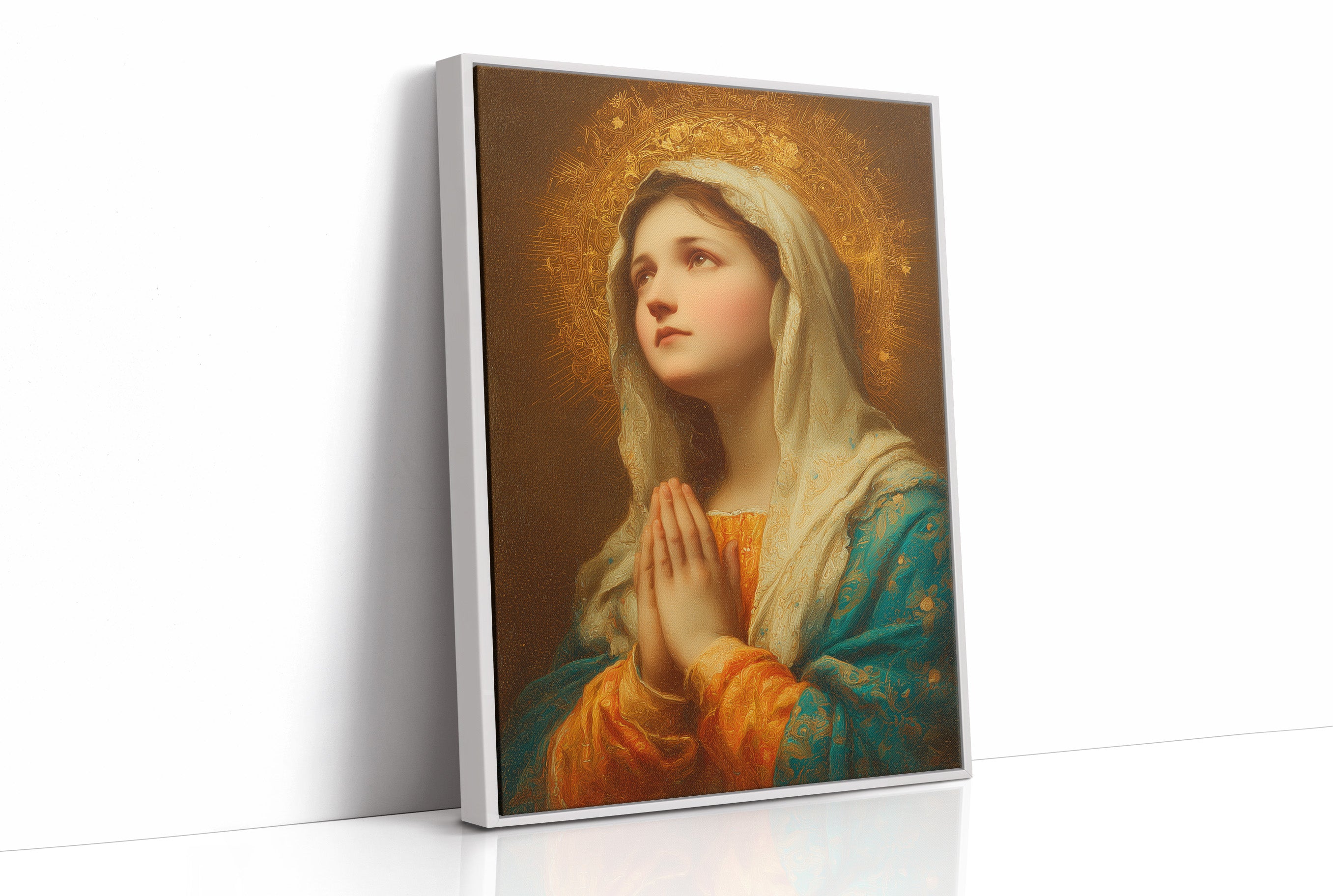 Radiant Prayer In Sunlit Sanctuary