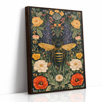 Full Buffet: Bee Among Poppies and Peonies