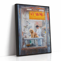 Patient Poodle At Golden Hour