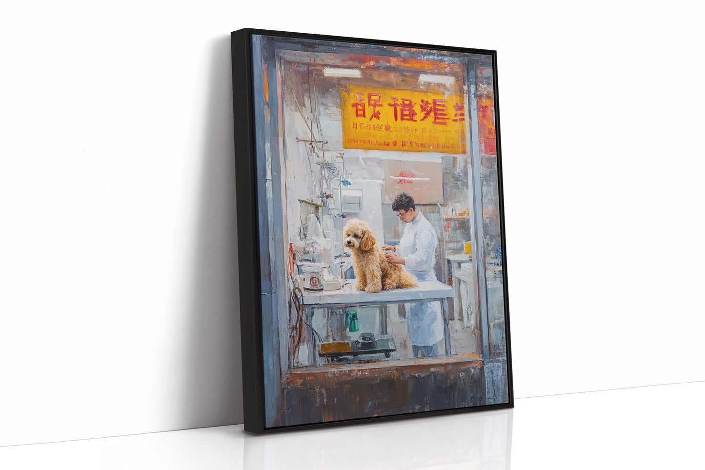 Patient Poodle At Golden Hour