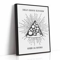 Midnight Pizza Glows Like Stars