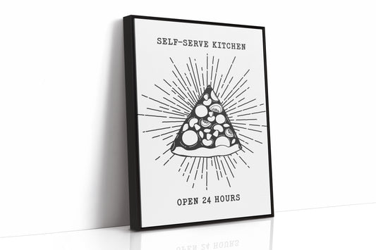 Midnight Pizza Glows Like Stars