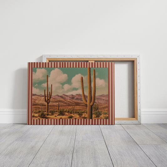Saguaros Dance Under Turquoise Horizons