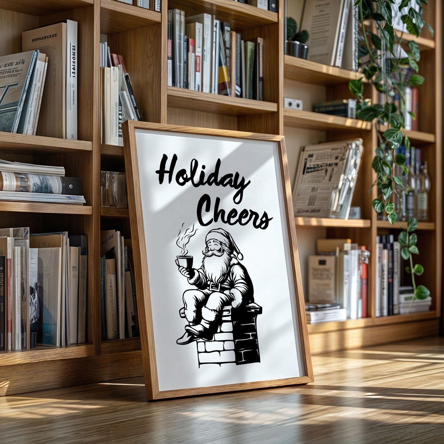 Santa Sips His Midnight Coffee Break