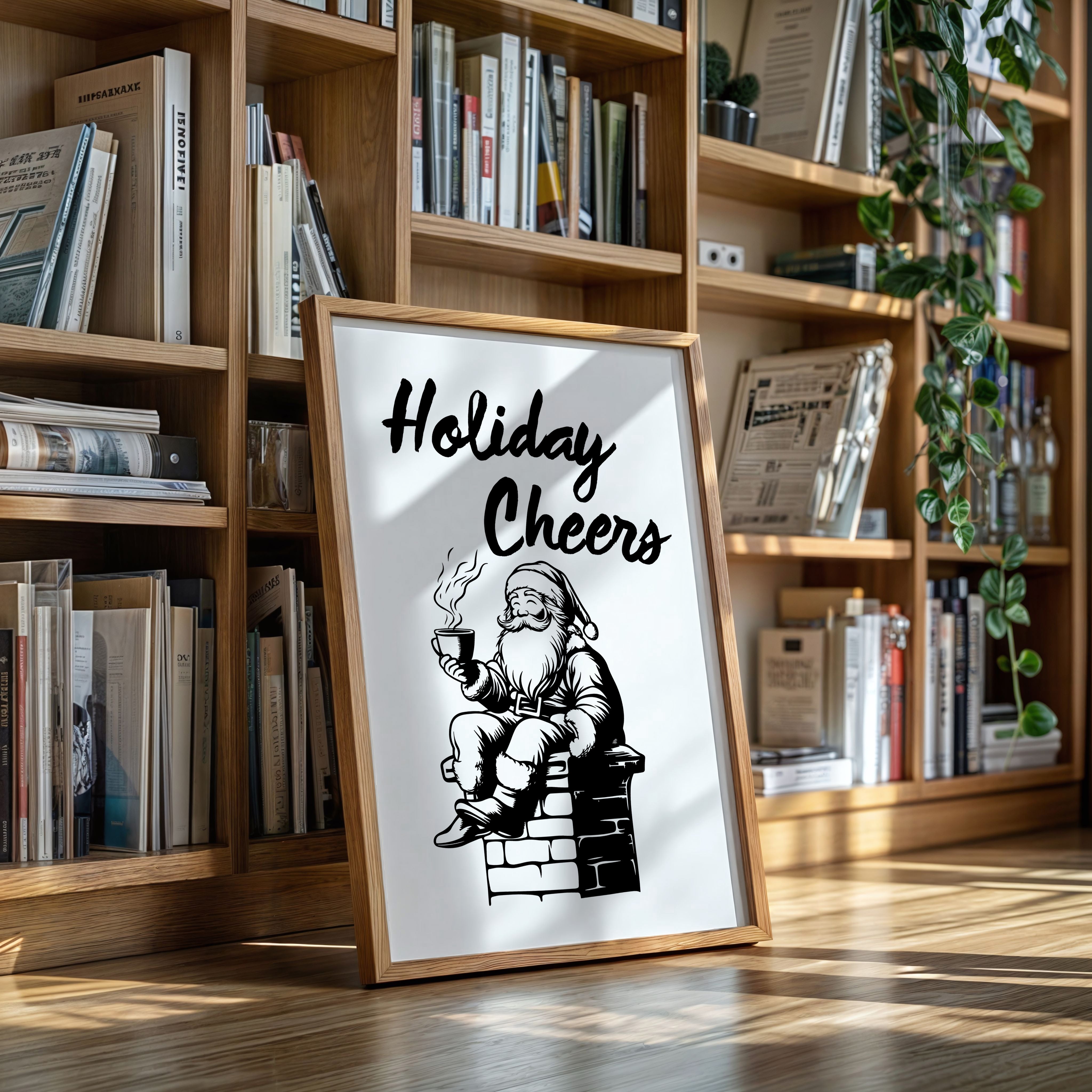 Santa Sips His Midnight Coffee Break