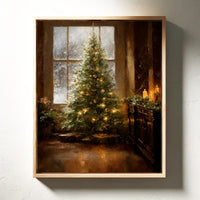 Glistening Pines and Warm Embrace