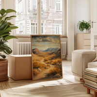 Winding Trail Through Golden Desert