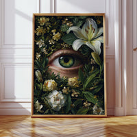 Gaze Beneath the Floral Veil