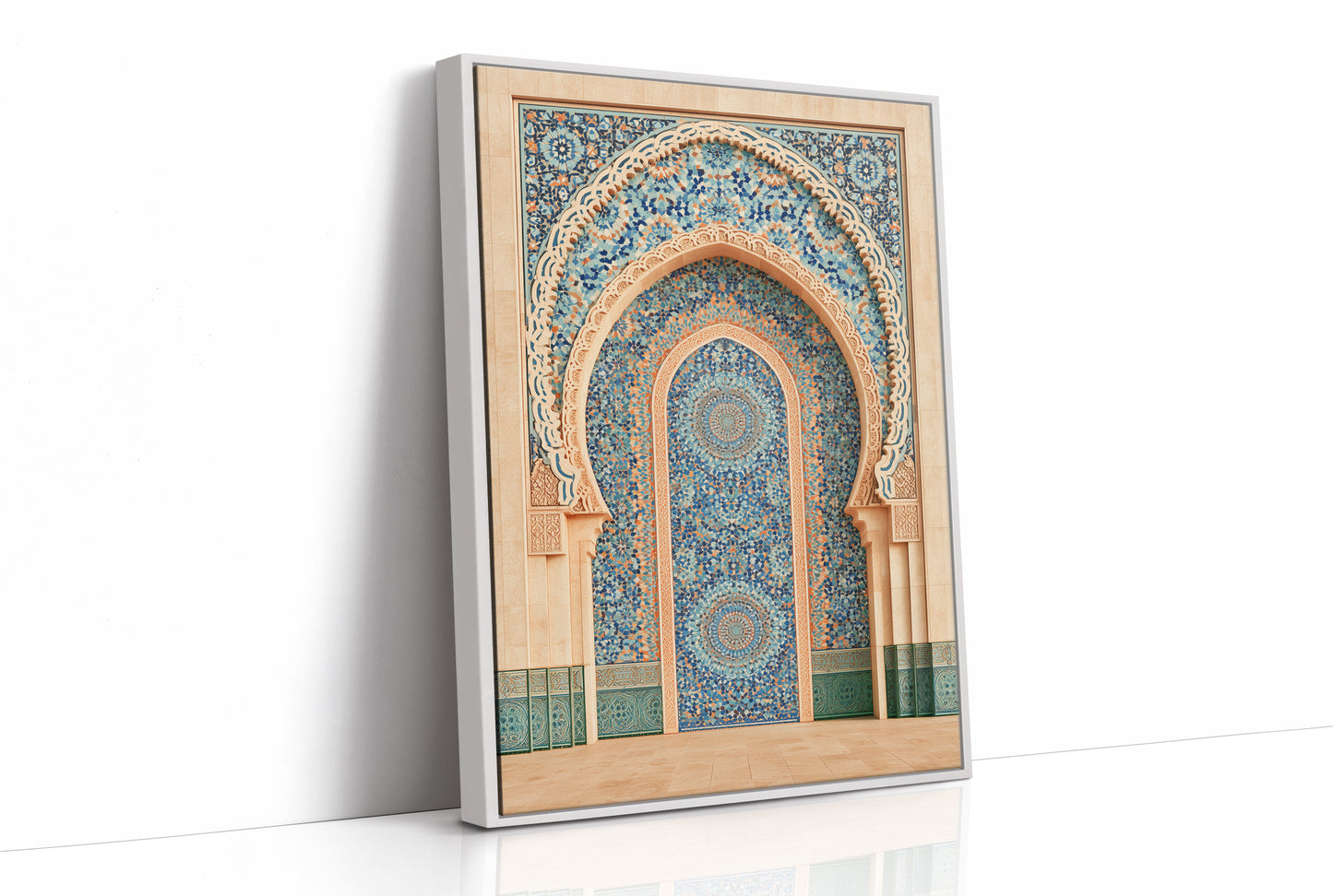 Moroccan Archway In Mosaic Blue