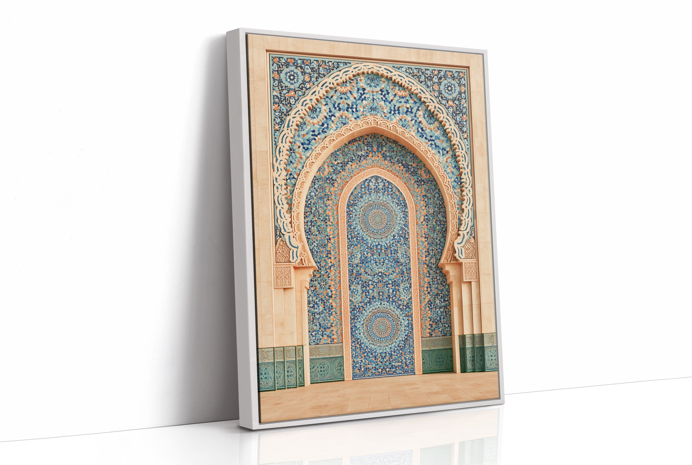 Moroccan Archway In Mosaic Blue