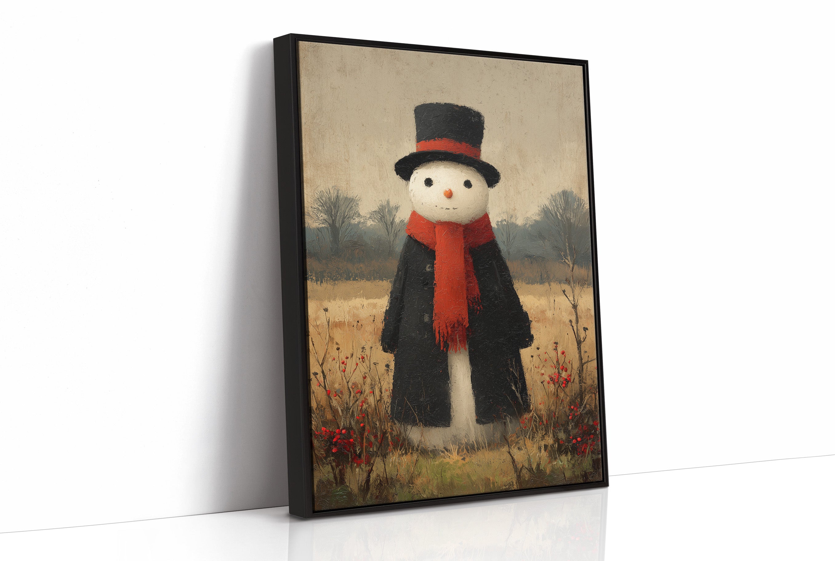 Snowman in the Meadow