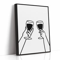 Wine Glasses Toast Silent Promises