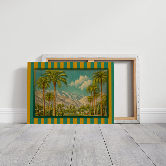 Palms Bow To Mountain Majesty