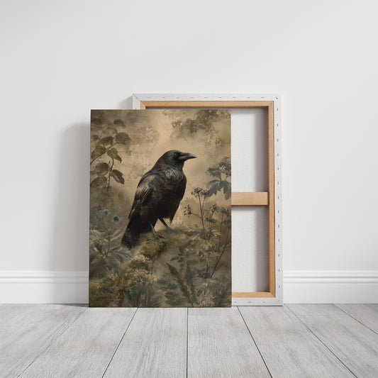 Raven's Perch Among Forgotten Flora