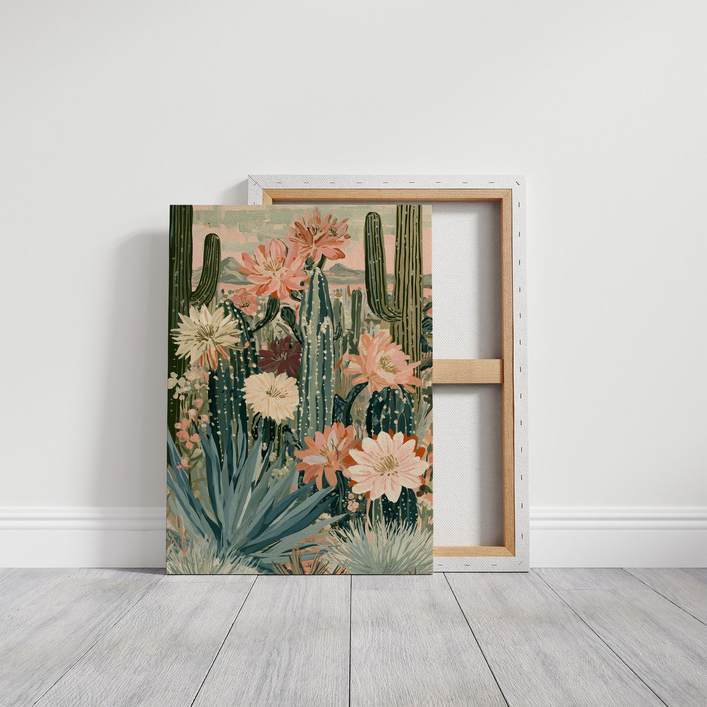 Desert Sunset: Pastel Botanical Bloom