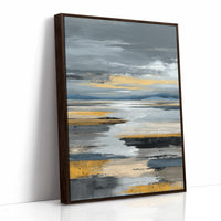 Coastal Mist Meets Golden Shore