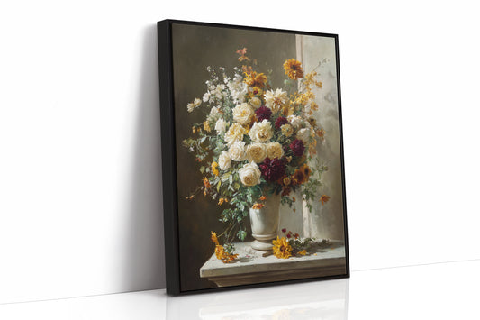 Roses And Dahlias Paint Autumn's Symphony