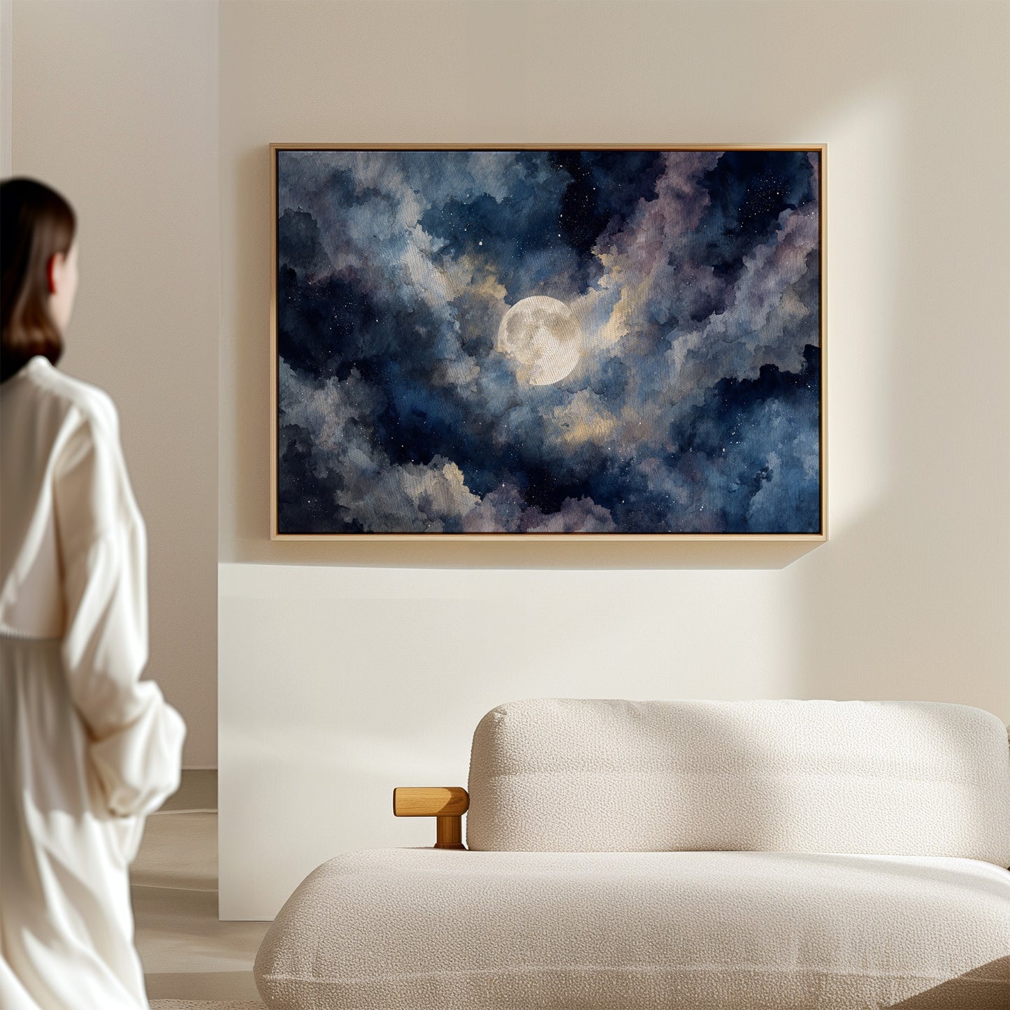 Moonlight Dances Through Storm Clouds