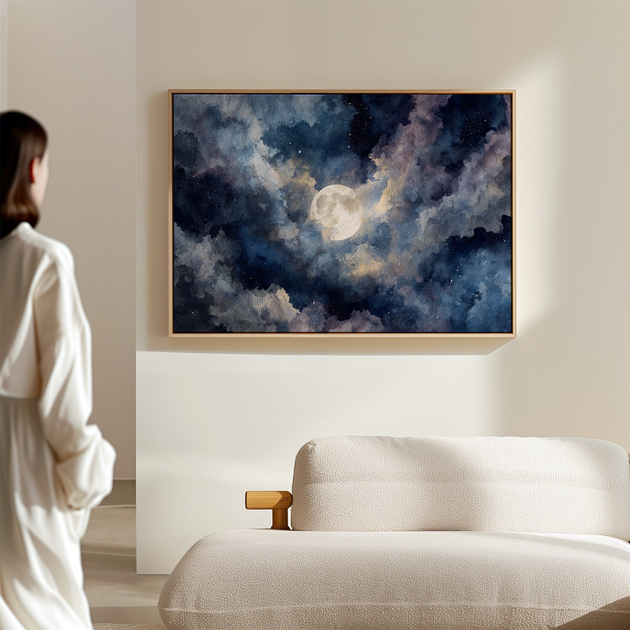 Moonlight Dances Through Storm Clouds