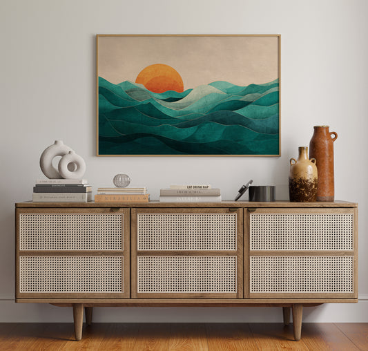 Sunset Over Whispering Waters