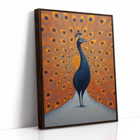 Proud Peacock Unfolds Golden Tales