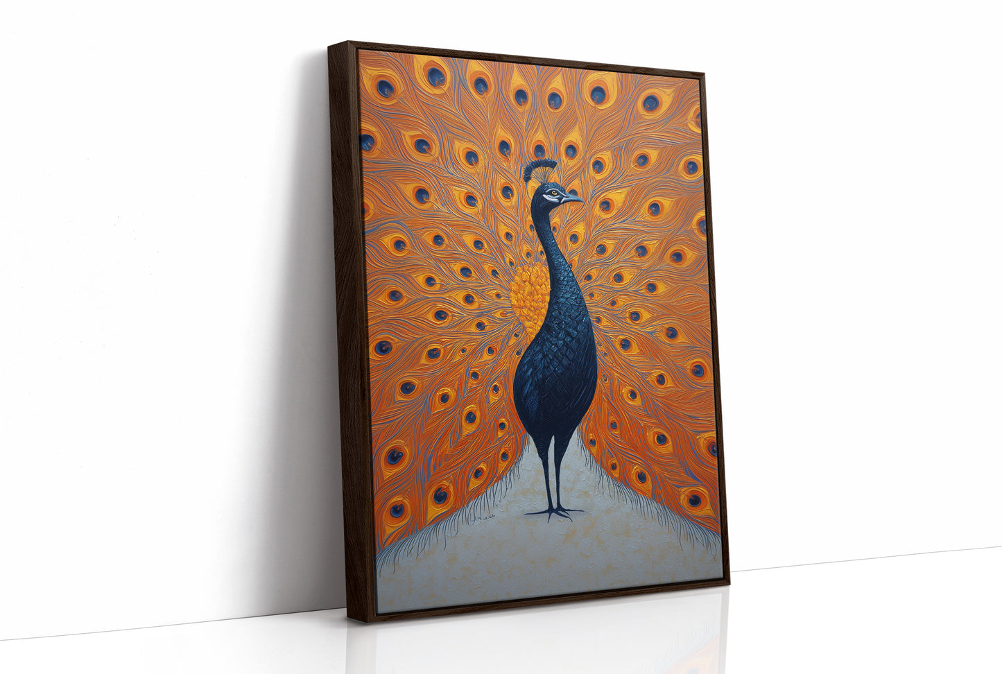 Proud Peacock Unfolds Golden Tales