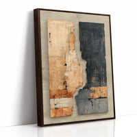 Time Carved In Rust And Navy