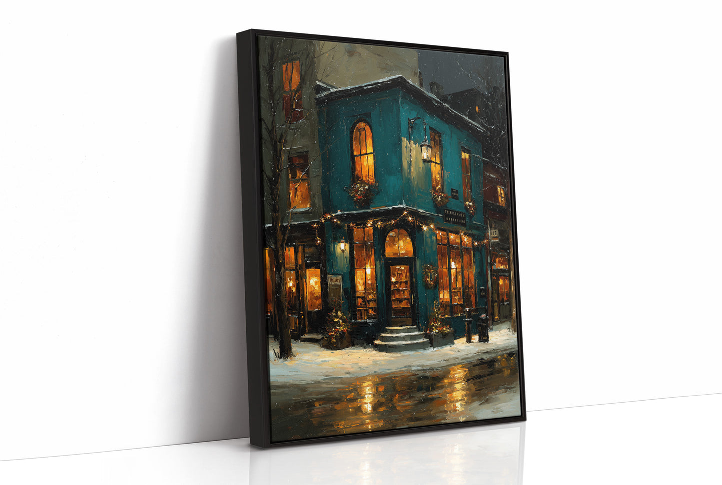 The Corner Shop in Snow