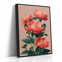 Coral Peonies in Bloom