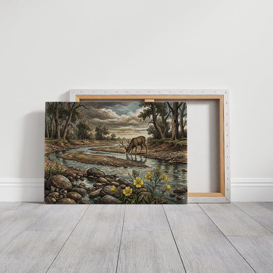 Buck at the River's Bend