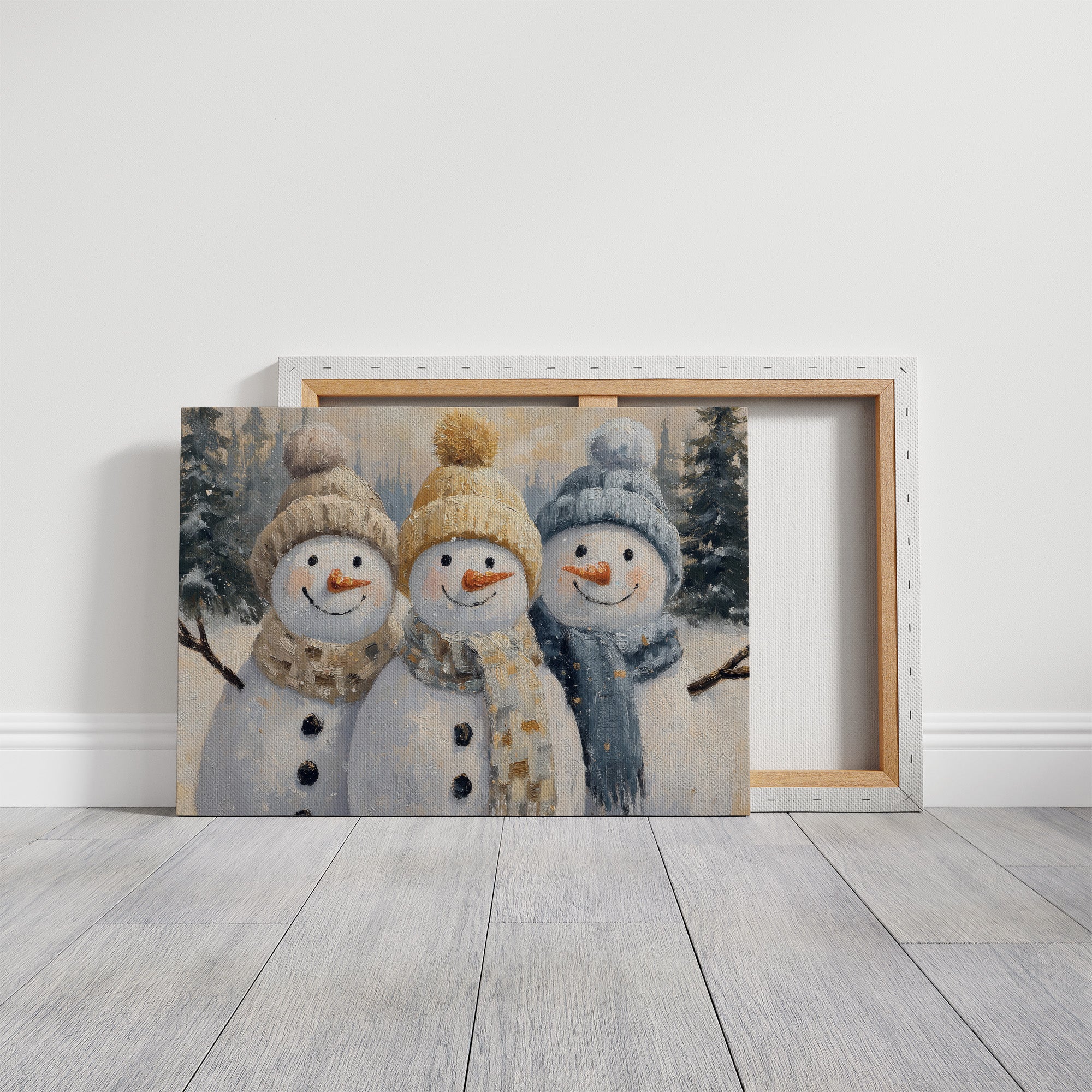 Three Friends Share Winter's Magic