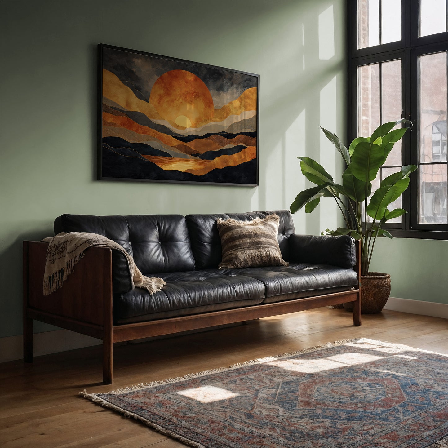 Mountains Hold The Copper Moon