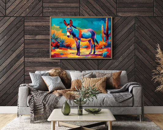 Desert Colors Dance With Burro