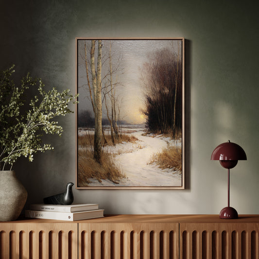 When Snow Meets Setting Sun