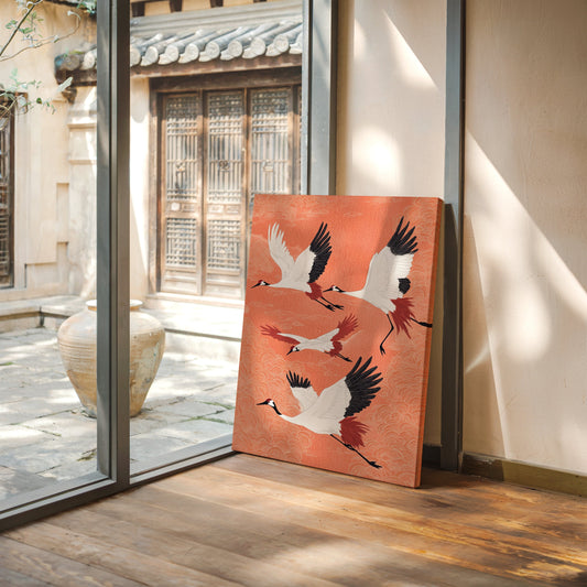 Japanese Crane Wall Art – Elegant Traditional-Inspired Print