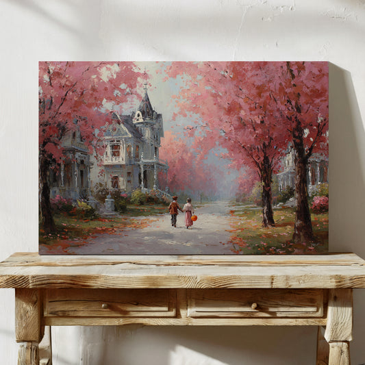 Beneath Cherry Blossoms' Embrace